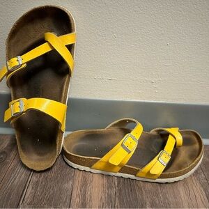 Yellow Birkenstocks